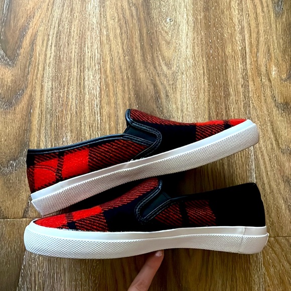 Coach Chrissy Buffalo Plaid Wool Sneakers - Picture 5 of 12